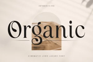 Organic – Cinematic Logo Luxury Font