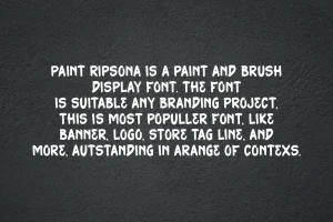 Paint Ripsona – Marker & Brush Font