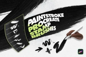 Paintstroke Procreate Stamp Brushes