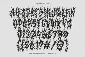 PC Superion – Death Metal Font