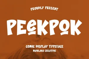 Peekpok Comic Display Font