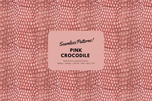 Pink Corcodile Skin Seamless Pattern