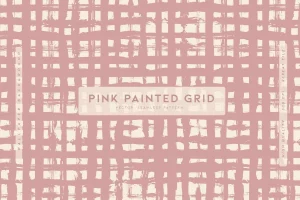 Pink Painted Grid