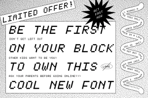 Pixel Font Tickerbit