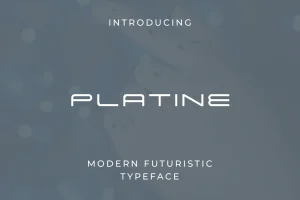Platine Futuristic Font