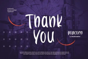 Popcorn – Fun Decorative Font