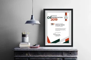 Portrait Abstract Certificates