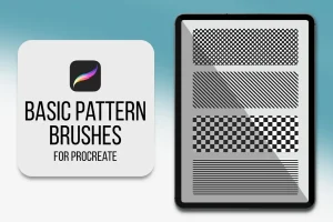 Procreate Pattern Brushes – Basic Pattern