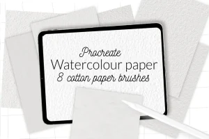 Procreate watercolor cotton paper