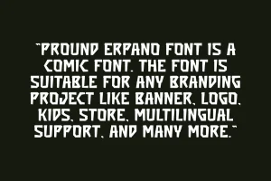 Pround Erpano – Chalk & Comic Font