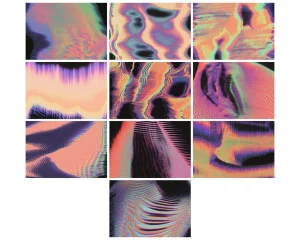 Psychedelia Halftone Backgrounds