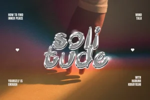 Qebox Chrome – 3D Style SVG Font