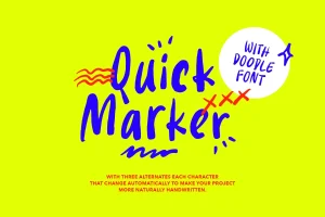 Quick Marker – Quote Font + Doodle
