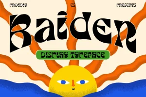 Raiden – Reverse Contrast Font