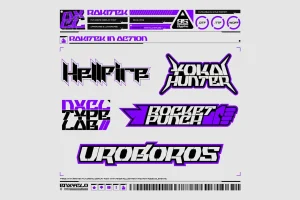 RAKITEK – Futuristic Cyberpunk Display Font