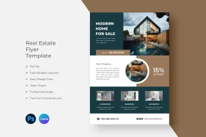 Real Estate Flyer Template Design