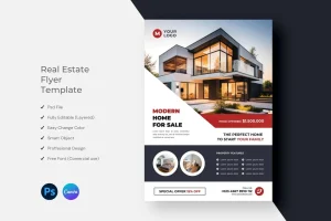 Real Estate Flyer Template Design