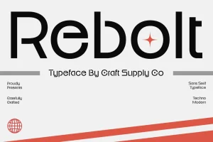 Rebolt – Futuristic Font