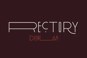 Rectory Display Art-Deco Font