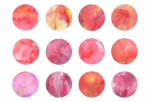 Red & Pink Watercolors – Volume 4