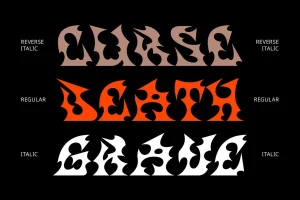 Redmont – Black Metal Font
