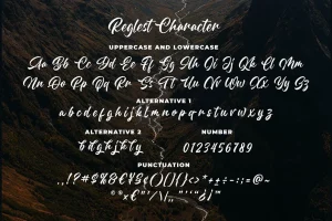 Reglest a Natural Handlettering Font