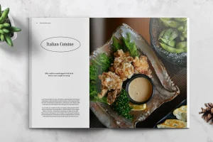 Restaurant Menu Book Template