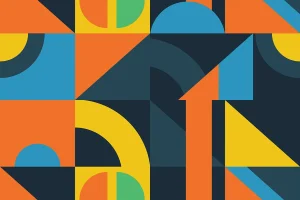Retro Geometric Ornament Seamless Pattern