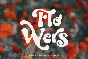 Retro Give – Groovy Display Font