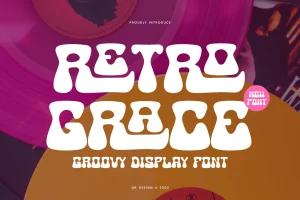 Retro Grace –  Groovy Display Font