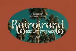 Retrotrend – Tropical Retro Unique Typeface