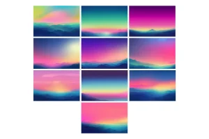 Retrowave Gradient Backgrounds