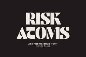 Risk Atoms – Aesthetic Bold Font