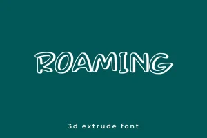 Roaming – 3D Font
