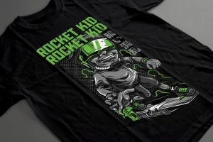 Rocket Kid T-Shirt Design