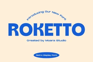 Roketto – Retro Bold Display Font