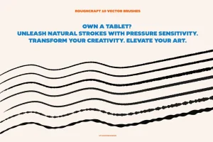 Rough craft vector 11 brushes