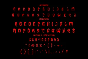 Rusty Gore – Metal Font