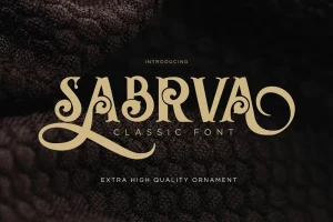 Sabrva – Vintage Font