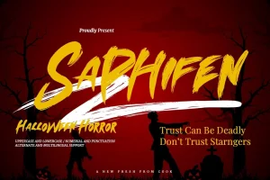 Saphifen – Halloween Horror Font
