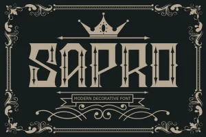 Sapro | Modern Decorative Font