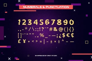 Sharpegaze – Experimental Distorted Font