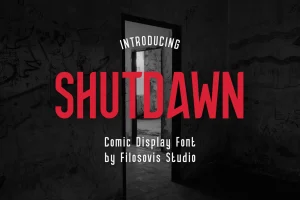 Shutdawn | Comic Display Font