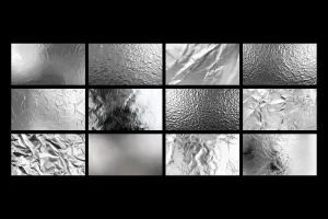 Silver Foil Paper Textures
