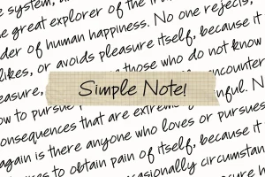 Simple Note – Note Handwritten Font