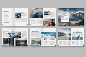 Simple Travel Magazine Template