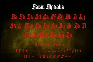 Slithevran – Display Blackletter Font
