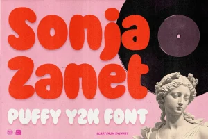Sonja Zanet – Bubble Y2K Fonts
