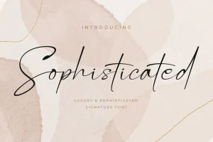 Sophisticated – Signature Font