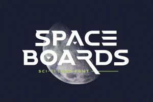 Space Boards – Sci-Fi Logo Font